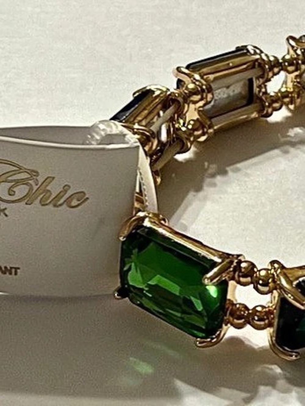 Chico's Multicolor Stone Gold-Tone Bracelet NWT